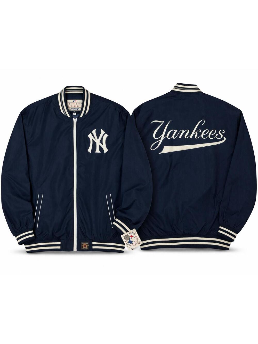 New York Yankees Navy Blue Vintage Bomber Jacket 3XL New